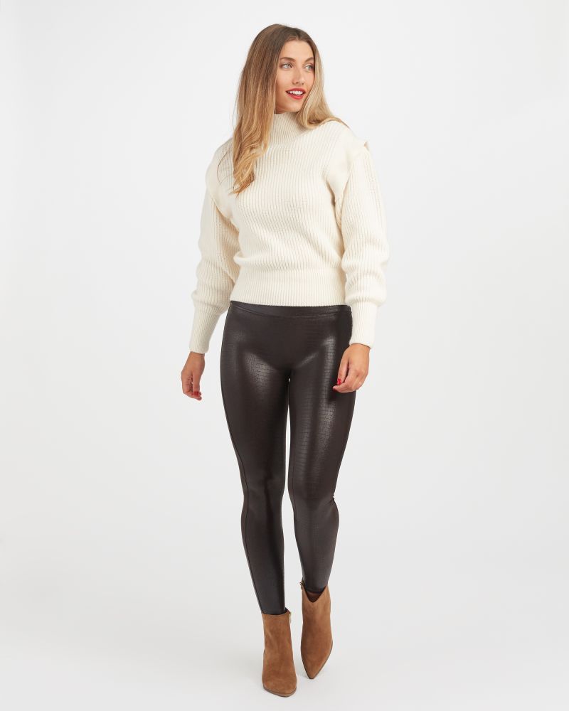 Leather Legging Spanx Black Croc Leggings Spanx Faux Leather Croc
