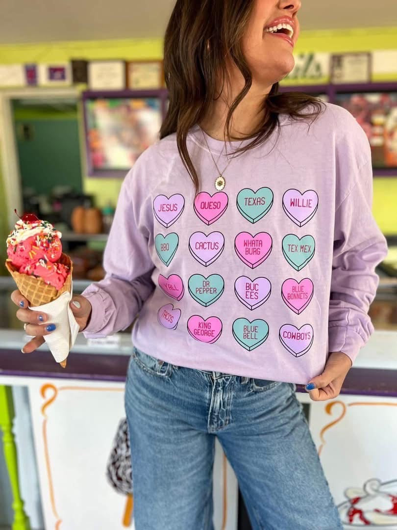 Convo Hearts Long Sleeve Tee