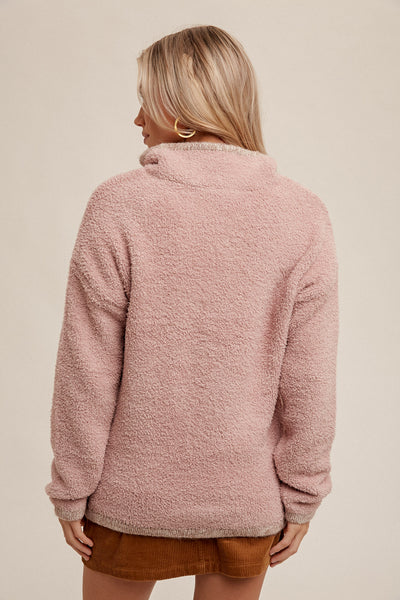 Blushing Sherpa Sweater