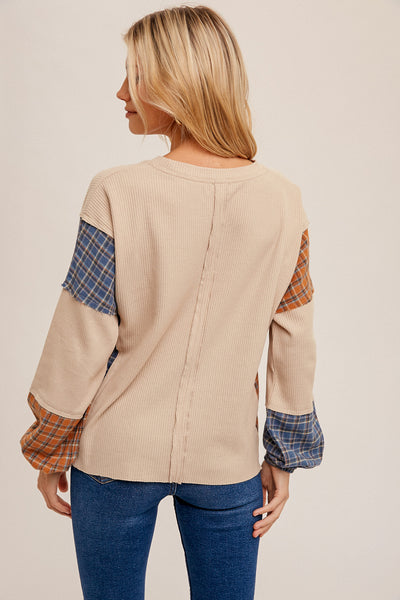 Got It All Plaid Top