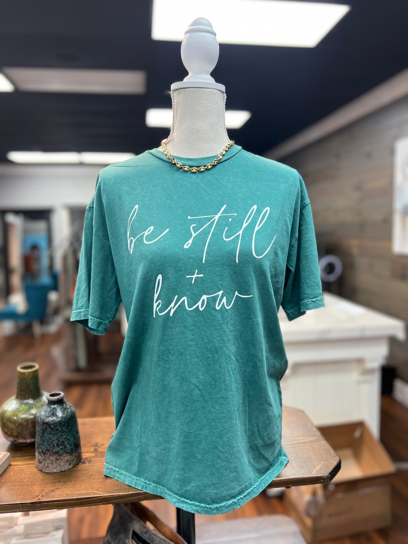 Be Still & Know Tee (Green)