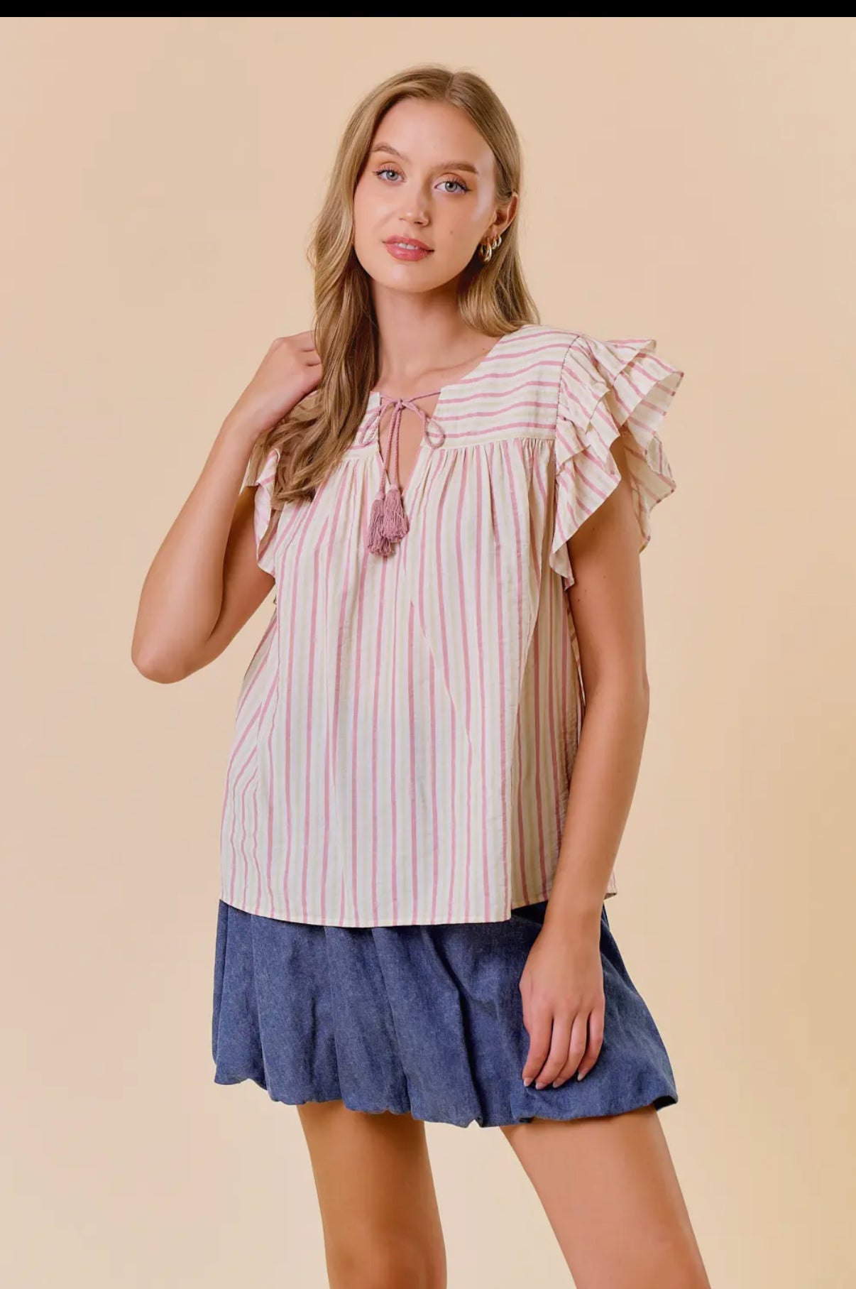 Strawberry Stripe Top