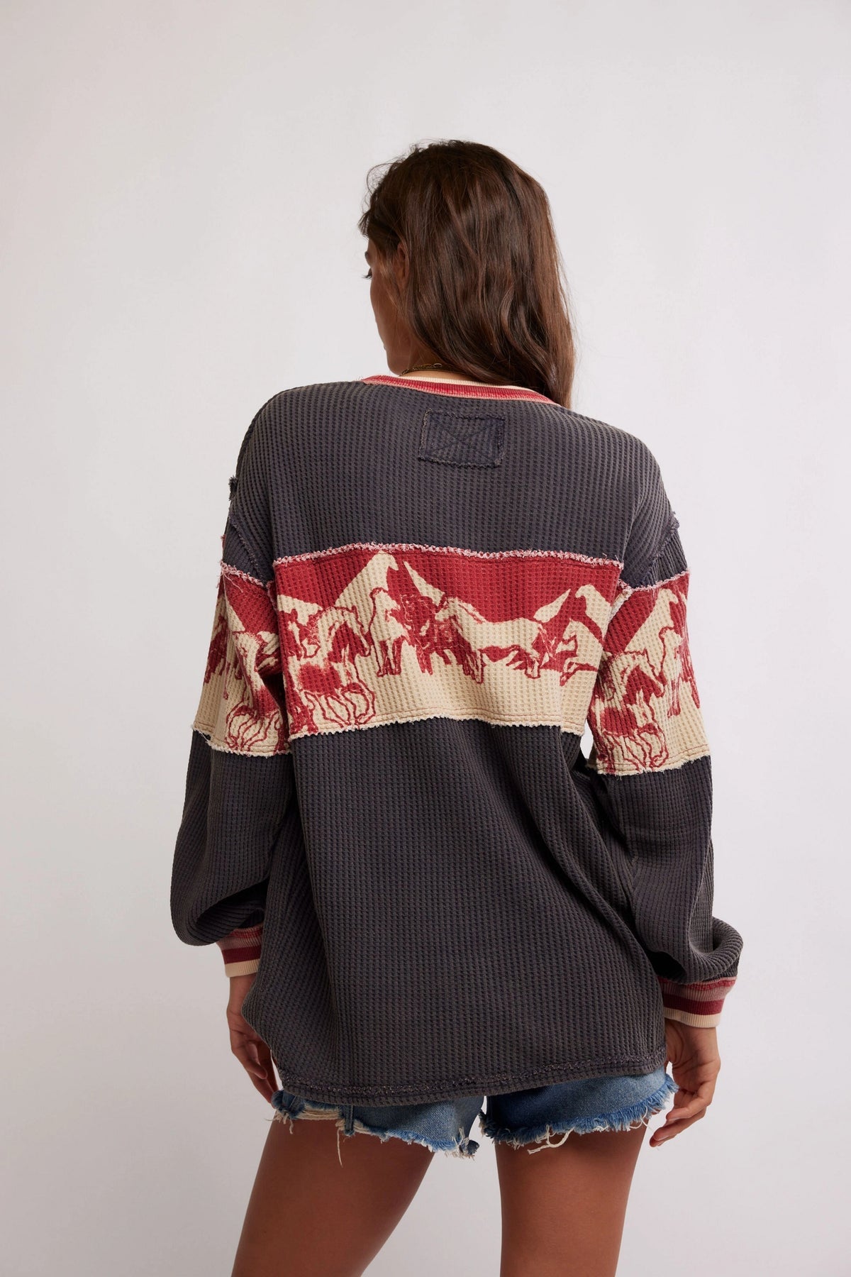 Free People Big Sky Graphic (Red Combo)