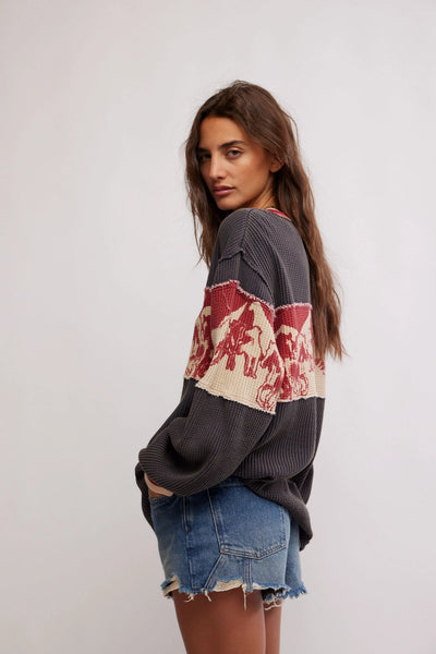 Free People Big Sky Graphic (Red Combo)