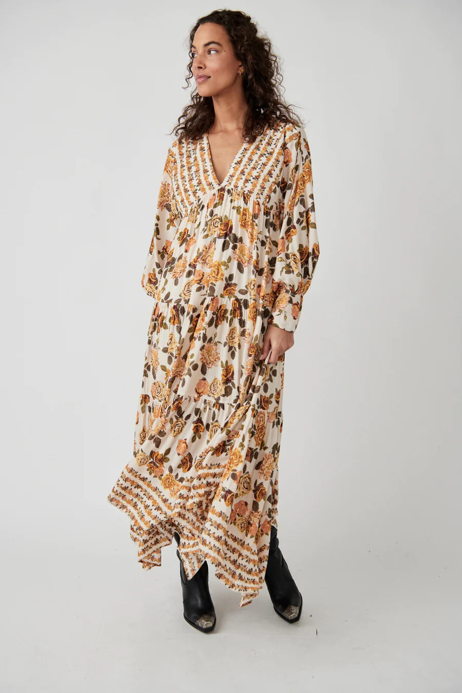 Free People Rows Of Roses Maxi