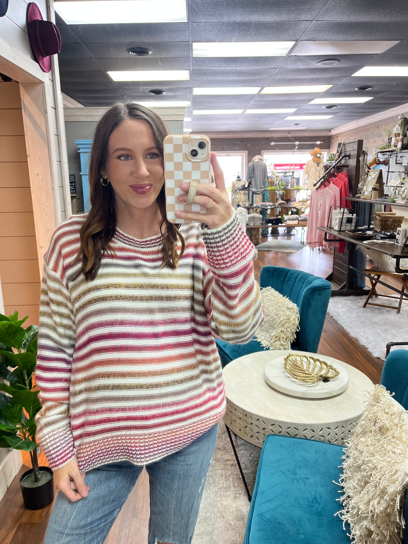 Relax More Stripe Sweater