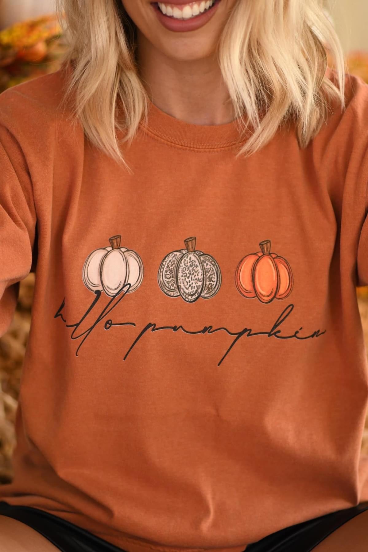 Hello Pumpkins Tee