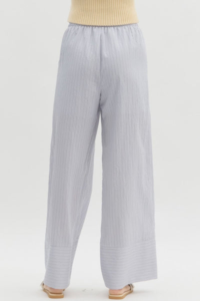 Dusty Blue Stripe Pants