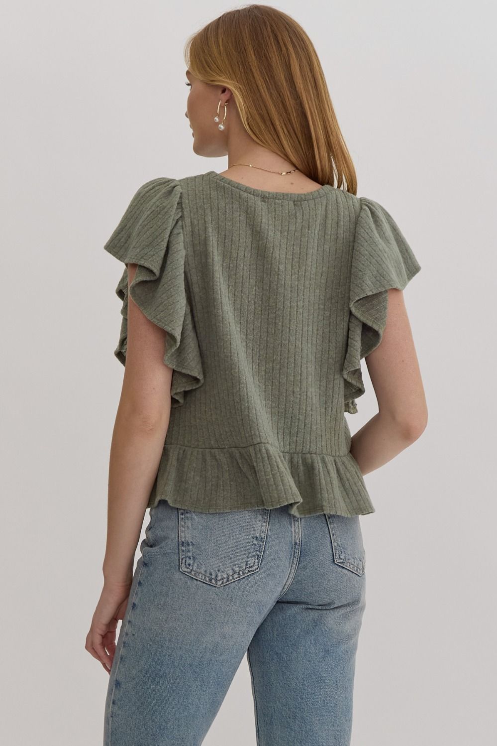 Olive Green Top