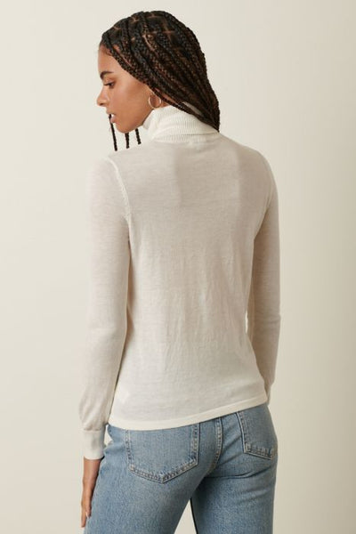 Ivory Turtleneck Top