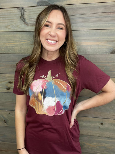 Watercolor Pumpkin Tee