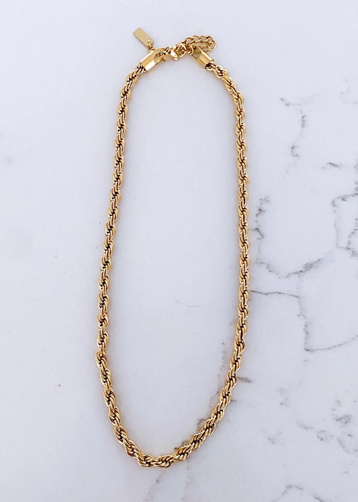 Thick Twist Gold Necklace